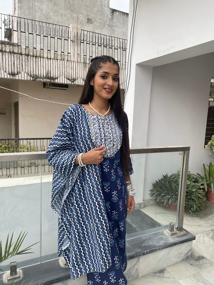 MOHINI VISCOSE CHIKANKARI KURTA SET