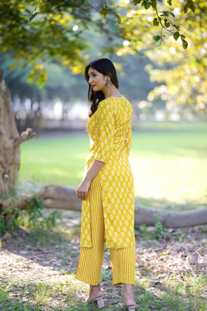 Printed Varnari Elite Yellow/Pink Combo