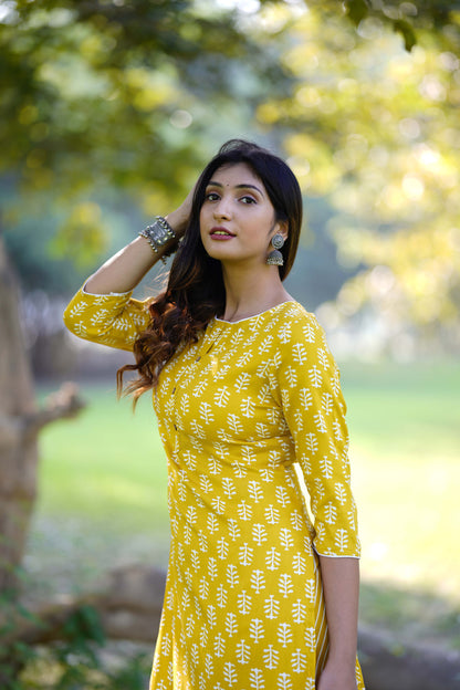 Printed Varnari Elite Yellow/Pink Combo