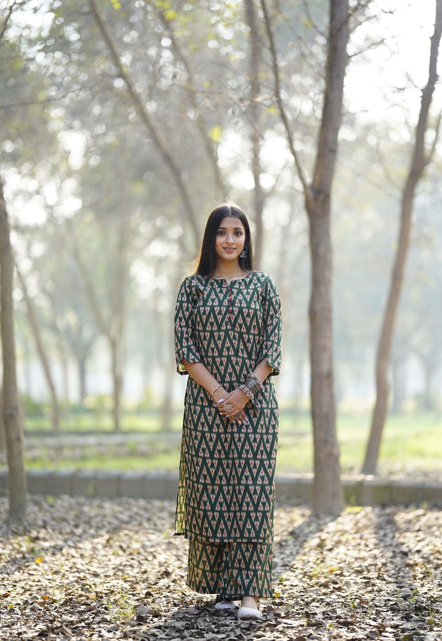 Printed Varnari Elite Green White Combo