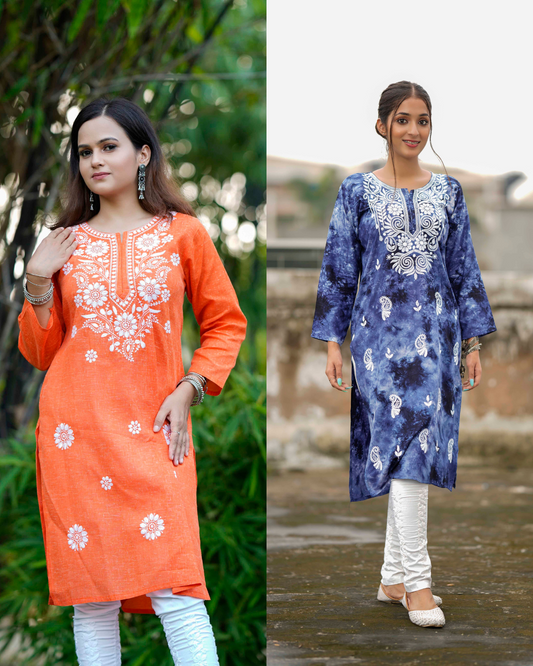 BLUE MULMUL APPRICOT COMBO